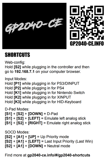 GP2040-CE Advanced Breakout Board Version 5.6E - USB Passthrough