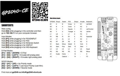 GP2040-CE Advanced Breakout Board Version 5.6E - USB Passthrough